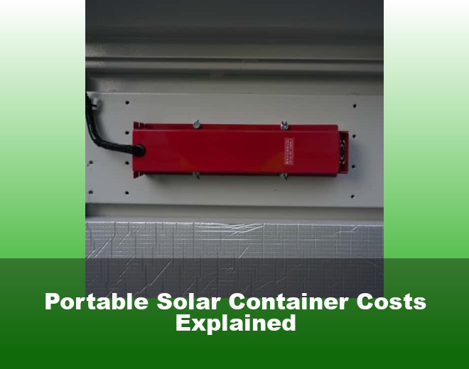 Portable Solar Container Costs Explained